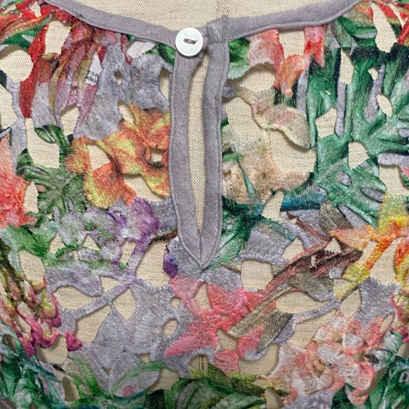 Inari medium tank top, cutout design, floral pattern - Picture 5 of 5